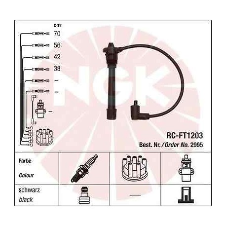 Serie Cavi Candele NGK Bravo Marea Punto Siena Ypsilon 1,2