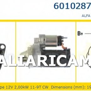 Motorino Avviamento Alfa 147 156 159 Marea Punto Stilo MOT.1,9 2,4 JTD