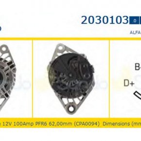 Alternatore Alfa Fiat Lancia  CON Motori 1,9 JTD