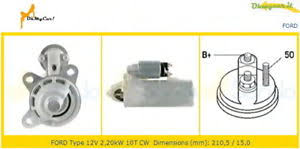 Motorino Avviamento Escort Courier Fiesta Mondeo 1,8 TDS