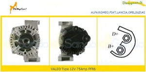 Alternatore Alfa Mito 500 DOBLO' Fiorino G.PUNTO 1,3MJT Astra Corsa 1,3 Cdti